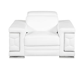 Top Grain Italian Leather Chair - Home Elegance USA