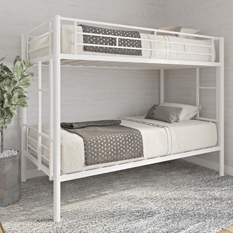 Twin over twin bunk bed (new sku: W42752423) - Home Elegance USA