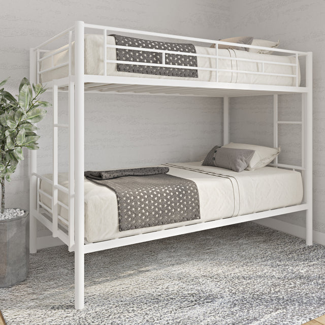 Twin over twin bunk bed (new sku: W42752423) - Home Elegance USA