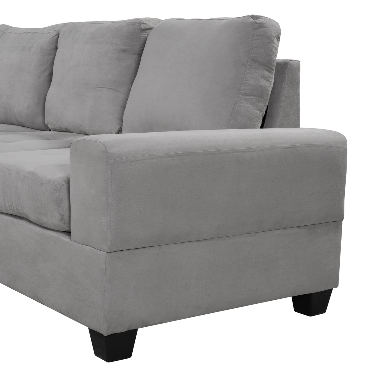 Orisfur. Modern Sectional Sofa with Reversible Chaise, L Shaped  Couch Set with Storage Ottoman and Two Cup Holders for Living Room - Home Elegance USA