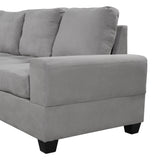 Orisfur. Modern Sectional Sofa with Reversible Chaise, L Shaped  Couch Set with Storage Ottoman and Two Cup Holders for Living Room - Home Elegance USA