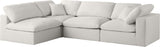 Plush - Cloud Modular Sectional 4 Piece - Cream - Home Elegance USA