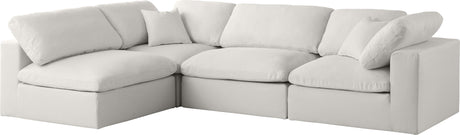 Plush - Cloud Modular Sectional 4 Piece - Cream - Home Elegance USA