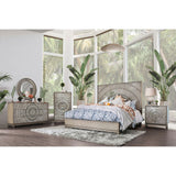 Kamalah - 5 Piece Queen Bedroom Set With Chest - Antique Gray - Home Elegance USA