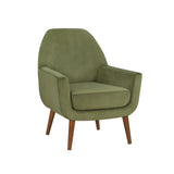 Astrid Mid-Century Green Velvet Arm Chair - Home Elegance USA