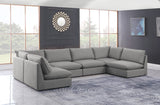 Mackenzie - Modular Sectional 6 Piece - Gray - Modern & Contemporary - Home Elegance USA