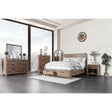 Wynton - 5 Piece Queen Bedroom Set With 2Ns - Weathered Light Oak