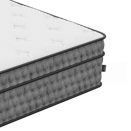 Queen -Zen Cool Gel Hybrid Euro-Top 11" Medium Feel - Home Elegance USA