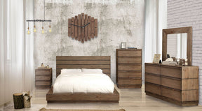 Coimbra - 4 Piece Queen Bedroom Set - Rustic Natural Tone