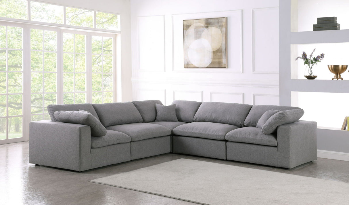 Serene - Cloud Modular Sectional - Grey - Fabric - Home Elegance USA