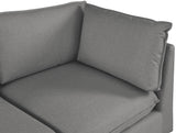 Mackenzie - Modular Sectional 4 Piece - Gray - Fabric - Home Elegance USA