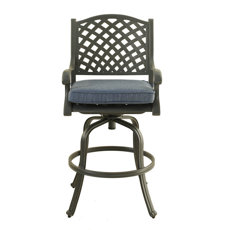 Bar Stool, Navy Blue, Set of 2 - Home Elegance USA