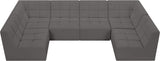 Relax - Modular Sectional 6 Piece - Gray - Home Elegance USA