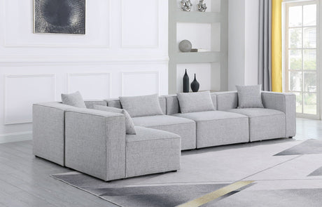 Cube - Modular Sectional 5 Piece - Gray - 630Grey - Sec5D - Home Elegance USA - 5