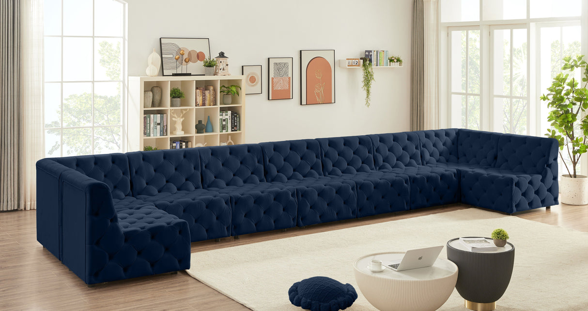 Tuft - Modular Sectional 9 Piece - Navy - Home Elegance USA