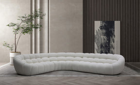 Divani Casa Yolonda - Off-White Fabric Sectional Sofa - sold by Home Elegance USA