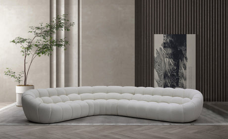 Vig Furniture Divani Casa Yolonda - Off-White Fabric Sectional Sofa