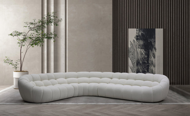 Vig Furniture Divani Casa Yolonda - Off-White Fabric Sectional Sofa