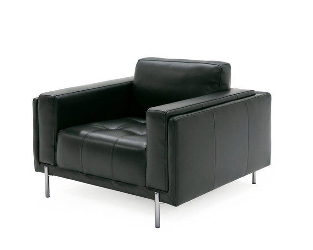 Vig Furniture Divani Casa Schmidt - Modern Black Leather Chair