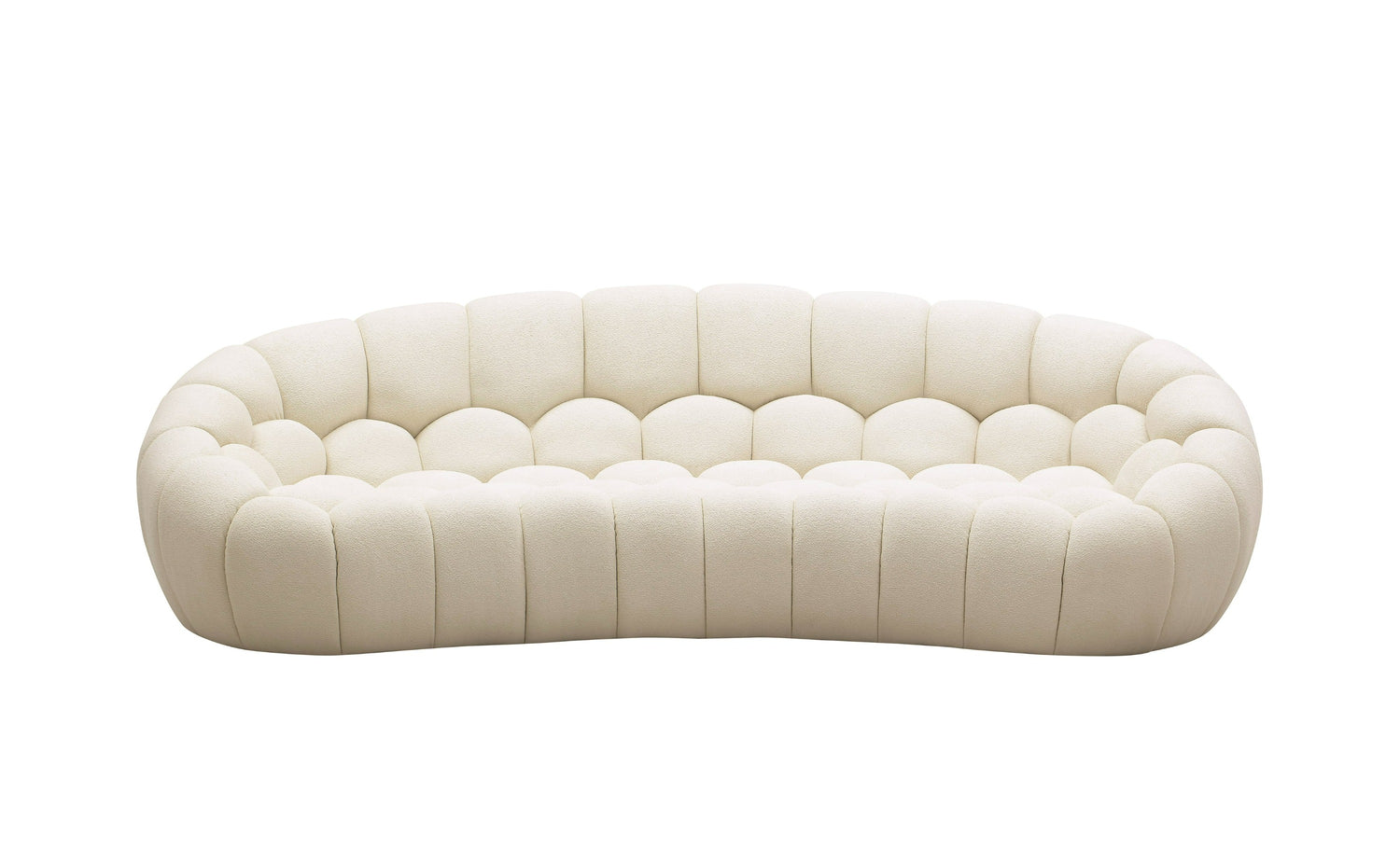 Vig Furniture Divani Casa Yolonda - Modern Curved Off-White Fabric Sofa