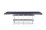 Vig Furniture Modrest Inverness - Contemporary Black Oak + Acrylic Dining Table