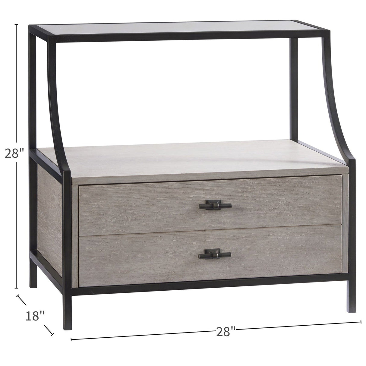 Universal Furniture Midtown Stone Top Nightstand