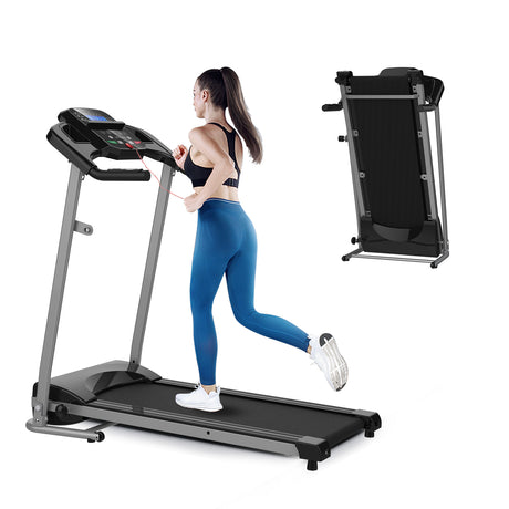 Folding Treadmill for Small Apartment, Electric Motorized Running Machine for Gym Home, Fitness Workout Jogging Walking Easily Install, Space Save