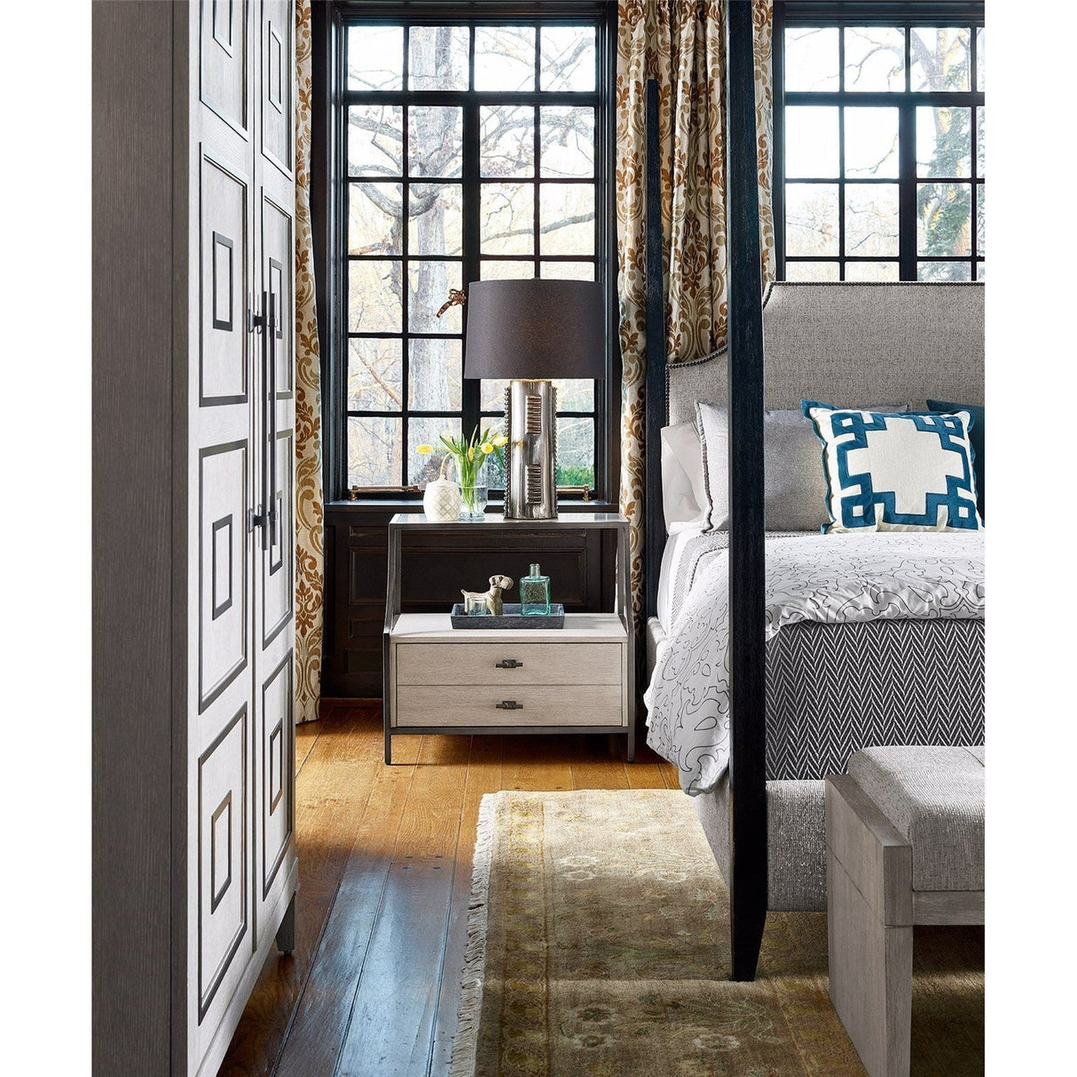 Universal Furniture Midtown Stone Top Nightstand
