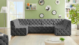 Tuft - Modular Sectional 6 Piece - Gray - Modern & Contemporary - Home Elegance USA