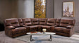 Power Reclining Sectional Louella - Brown