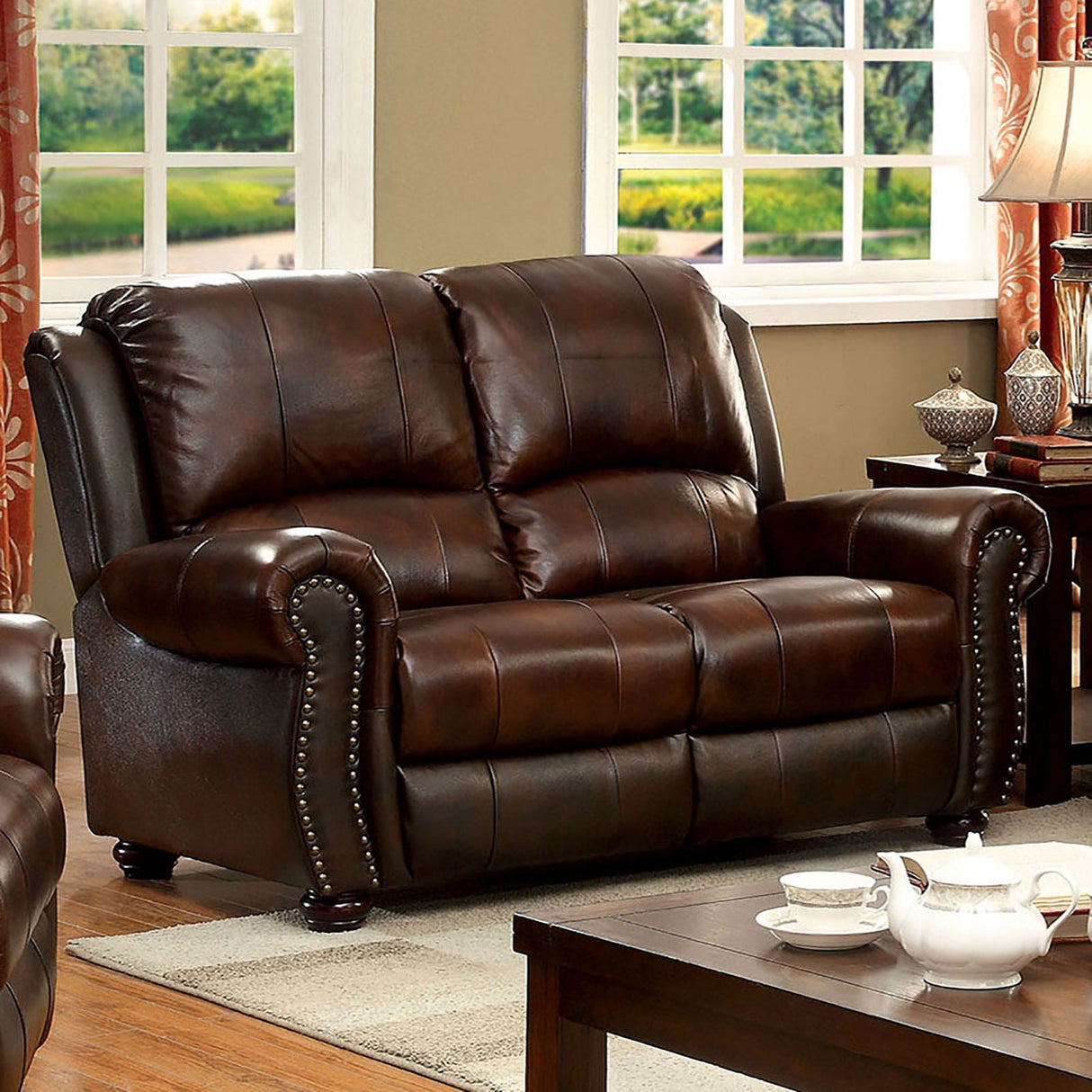 Turton - Sofa & Loveseat - Brown - Home Elegance USA