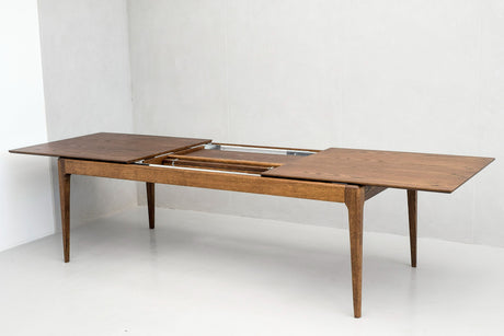 Vig Furniture Modrest Dallas - Mid-Century Modern Brown Oak Extendable Dining Table