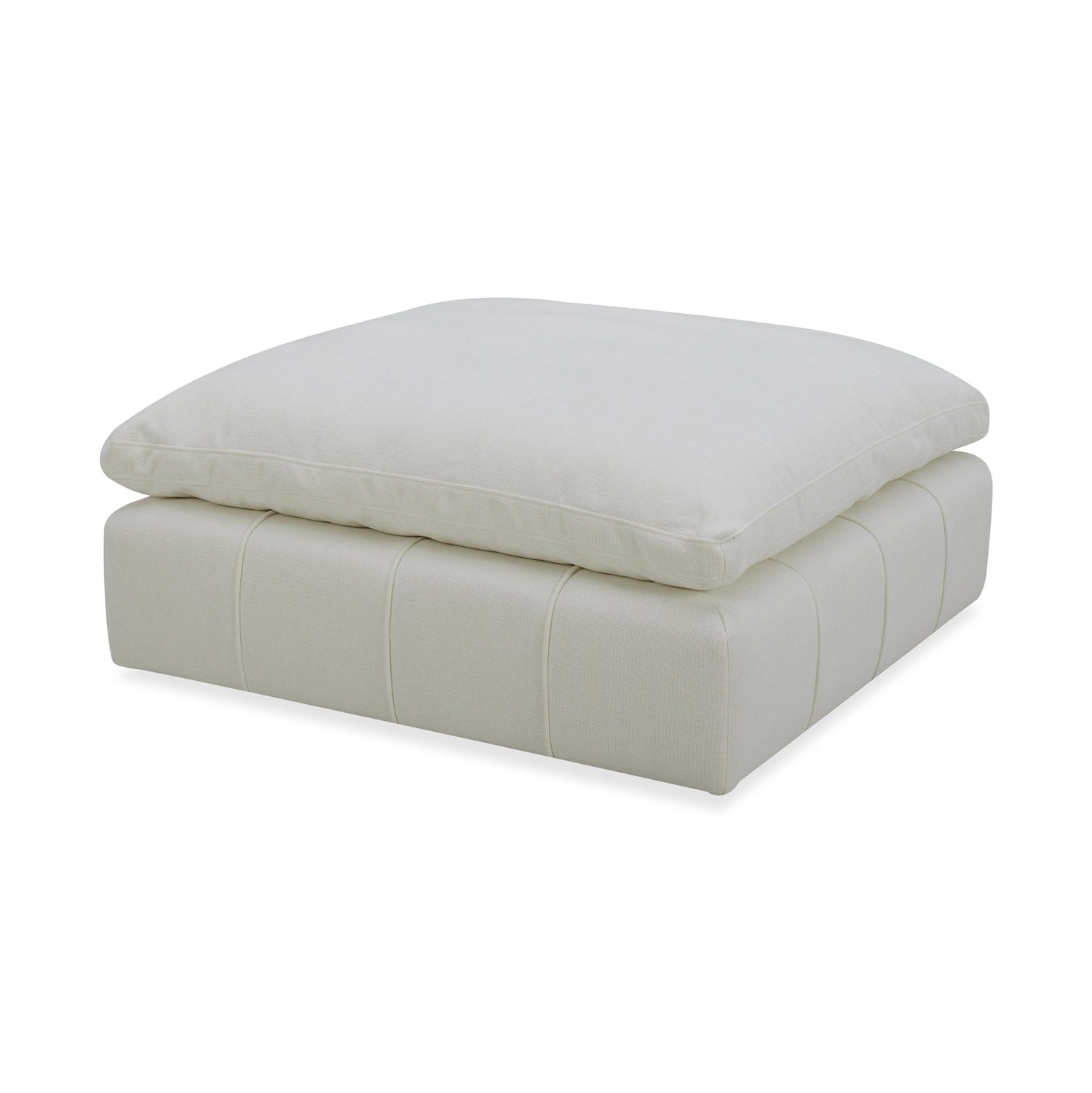 Vig Furniture Divani Casa Vicki - Modern Off-White Fabric Ottoman