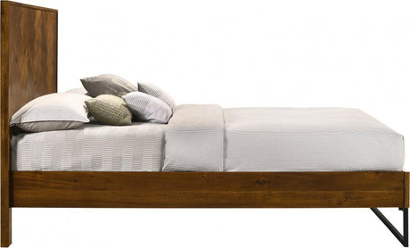 Meridian Furniture - Reed Wood King Bed In Antique Coffee - Reed-K