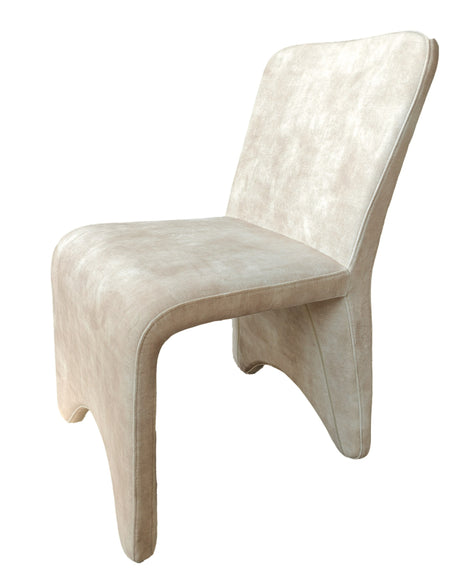 Vig Furniture Modrest Ditka - Modern Beige Velvet Dining Chair (Set of 2)