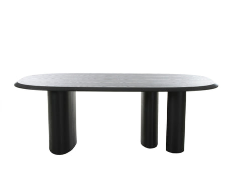 Vig Furniture Modrest Summit - Modern 118" Black Ash Dining Table