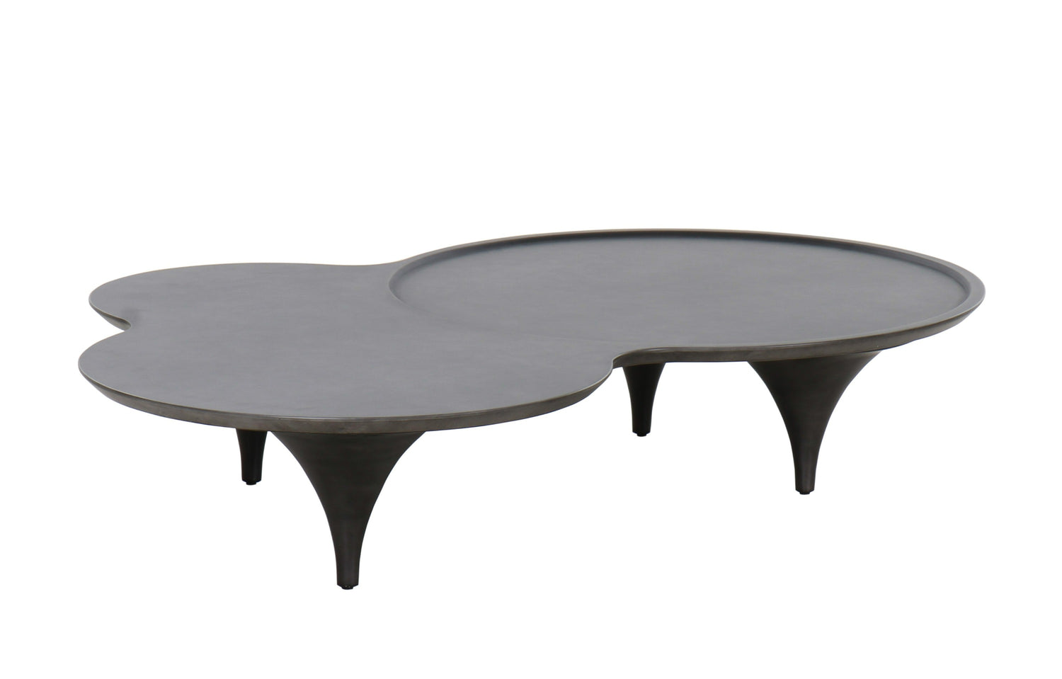 Vig Furniture Modrest Beulah - Modern Free Form Dark Ash Coffee Table