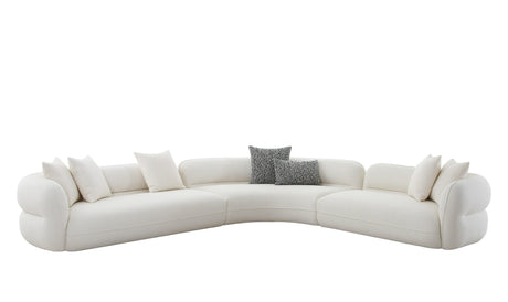 Vig Furniture Divani Casa Drayton - Modern Off-White Fabric Sectional Sofa
