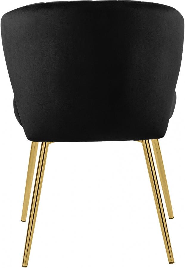 Meridian Furniture - Finley Velvet Chair In Black (Set Of 2) - 707Black