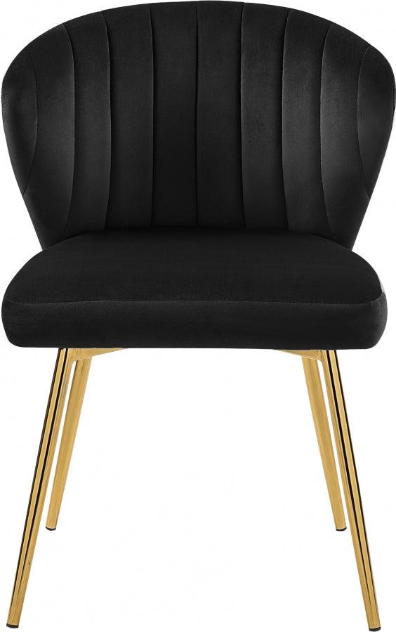 Meridian Furniture - Finley Velvet Chair In Black (Set Of 2) - 707Black