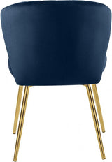 Meridian Furniture - Finley Velvet Chair In Navy (Set Of 2) - 707Navy