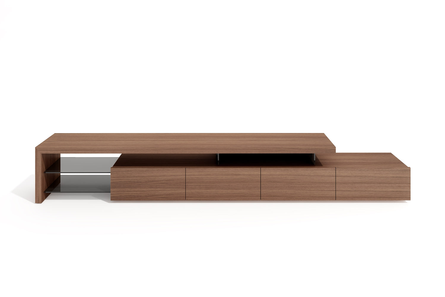Vig Furniture Modrest Loreta - Modern Walnut TV Stand