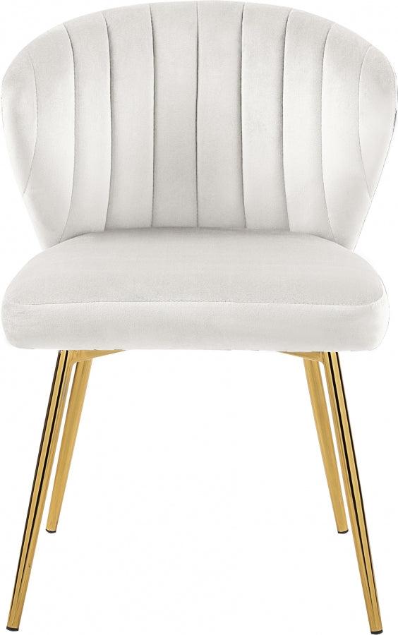 Meridian Furniture - Finley Velvet Chair In Cream (Set Of 2) - 707Cream