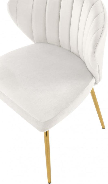 Meridian Furniture - Finley Velvet Chair In Cream (Set Of 2) - 707Cream