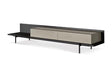 Vig Furniture Modrest Colima - Modern Matte Beige + Walnut TV Stand