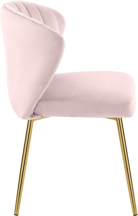 Meridian Furniture - Finley Velvet Chair In Pink (Set Of 2) - 707Pink