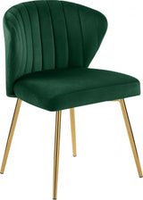 Meridian Furniture - Finley Velvet Chair In Green (Set Of 2) - 707Green