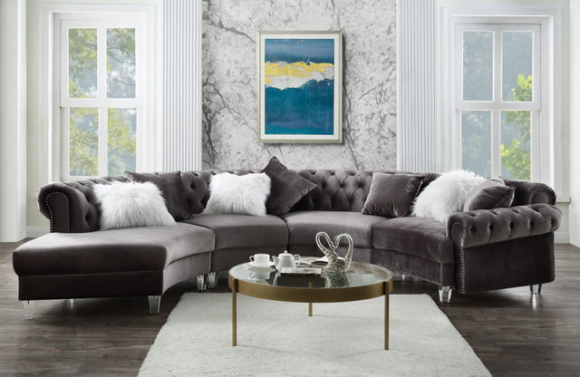 Ninagold - Sectional Sofa w/7 Pillows - Home Elegance USA