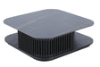 Vig Furniture Modrest Chip - Modern Black Ceramic + Black Ash Square Coffee Table