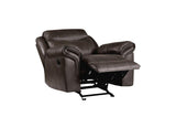 Aram 3 Piece Double Reclining Living Room Set 8206Brw - 3Set | Homelegance | Home Elegance USA